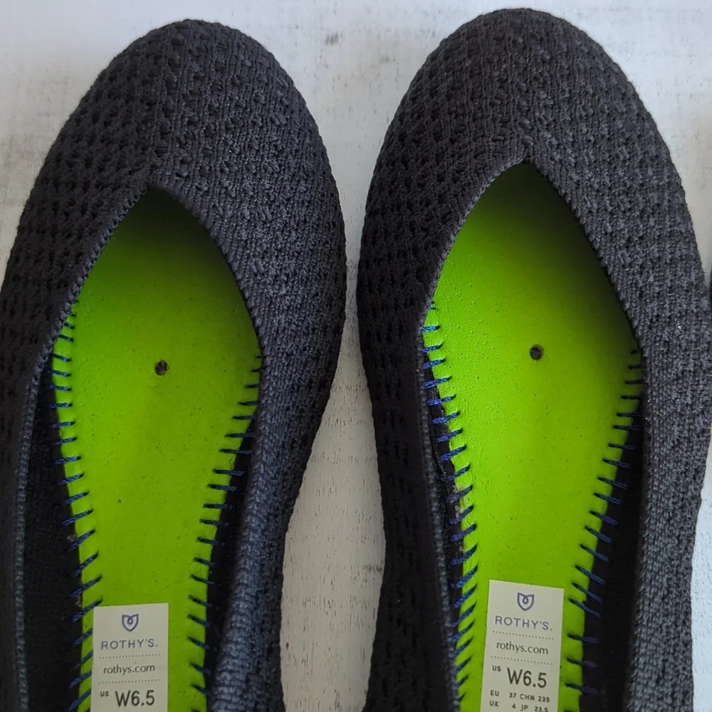 ❤️ ROTHYS HONEYCOMB ROUND TOE WOMEN'S FLATS SHOES - Picture 9 of 15